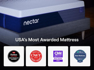 Nectar Luxe Hybrid - White - Mattress - R&R Furniture Gallery (Fountain Valley, CA)