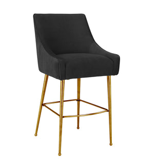 Beatrix - Pleated Velvet Stool - R&R Furniture Gallery (Fountain Valley, CA)