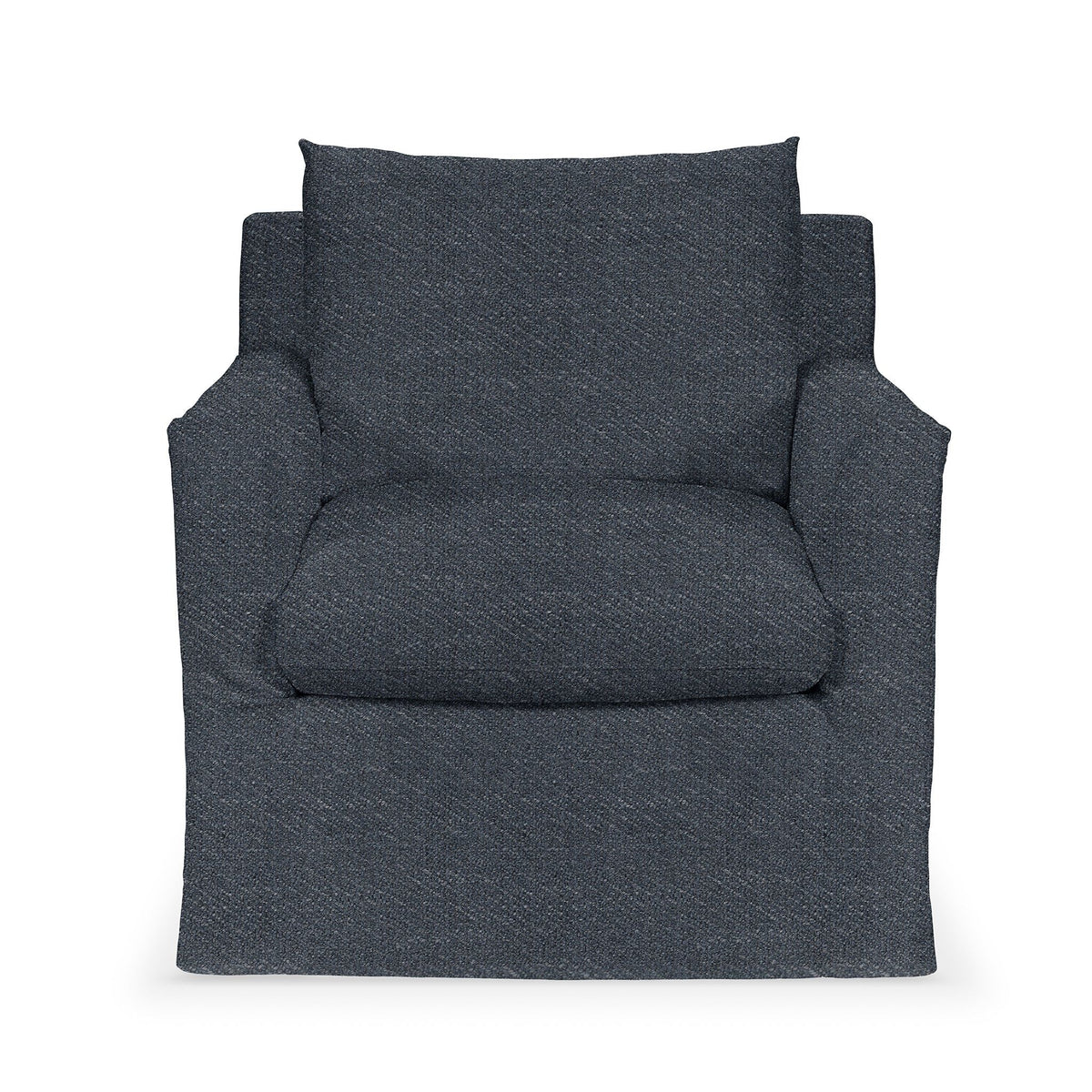 Classic Home Cassiano swivel chair with a cushioned seat and backrest, featuring a modern design and swivel base.
