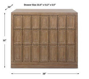Brazil - 3 Drawer Chest - Woodtone