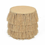Luau - Rattan Round End Table - Natural - R&R Furniture Gallery (Fountain Valley, CA)