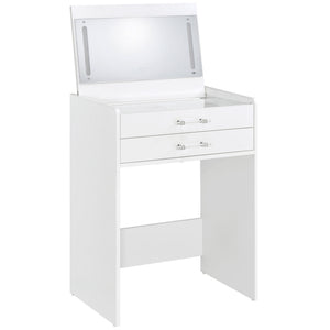 Ayuba - 3 Drawer Makeup Vanity Table With Mirror And Stool