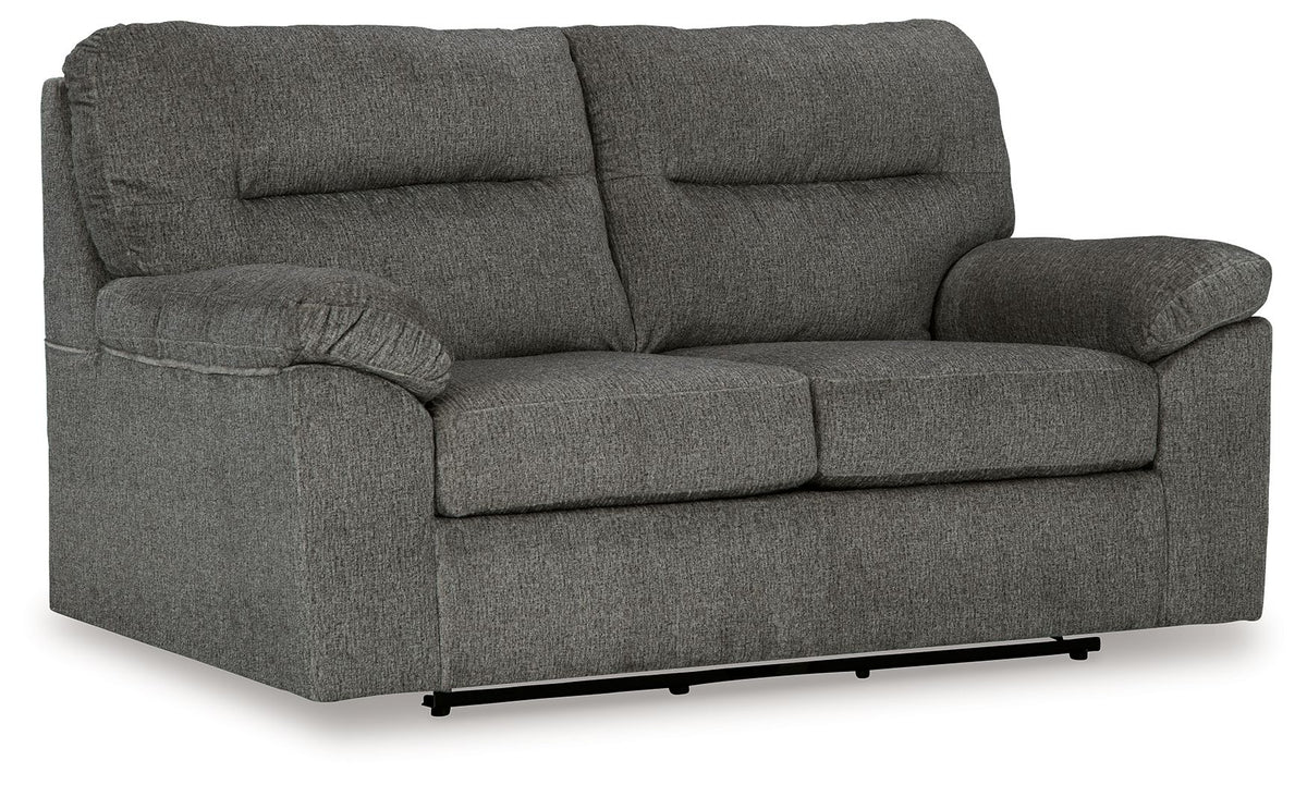Bindura - Glider Loveseat - Mineral - R&R Furniture Gallery (Fountain Valley, CA)