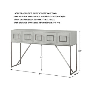 Abaya - Console Table - White