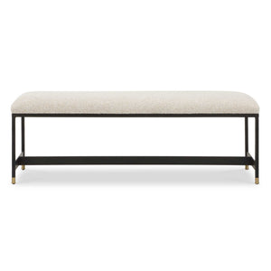 Halston - Upholstered Bench - White