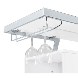 Katia - Wine Cabinet With LED Home Bar, 12 Bottle Storage - Gloss White