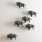 Bison - Metal Wall Sculpture - Bronze