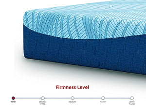 Sierra Sleep® Peak 2.0 12" Memory Foam Mattress showing a plush, white foam surface with a supportive, layered design.