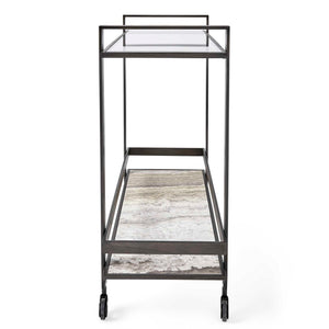 Roll Along - Bar Cart - Brass