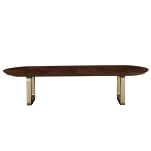 Houston - Oval Dining Table - Walnut - R&R Furniture Gallery (Fountain Valley, CA)