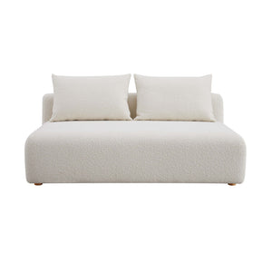 Hangover - Boucle Modular Loveseat - Cream - R&R Furniture Gallery (Fountain Valley, CA)