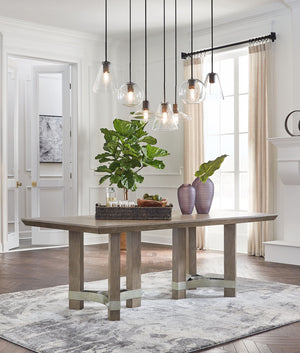 Chrestner - Rectangular Dining Room Table - Gray - R&R Furniture Gallery (Fountain Valley, CA)