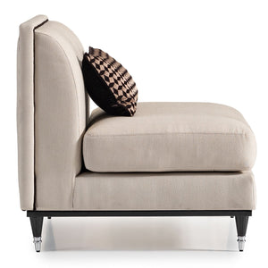 La Francaise - Armless Accent Chair - R&R Furniture Gallery (Fountain Valley, CA)
