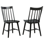 Middleton Solid Wood Dining Side Chair Black (Set of 2)