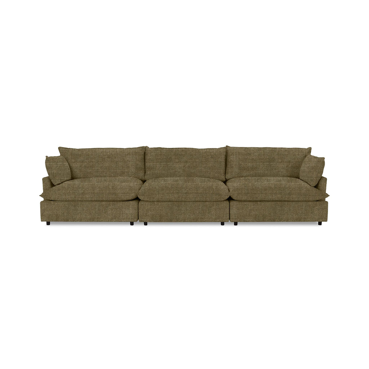 Classic Home Caplan modular sectional in a neutral fabric, featuring clean lines and plush cushions for modern living spaces.