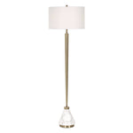Curran - Tapered Metal Floor Lamp - White