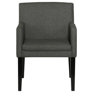 Yorkshire - Upholstered Dining Arm Chair With Cushioned Arms (Set of 2) - Gray