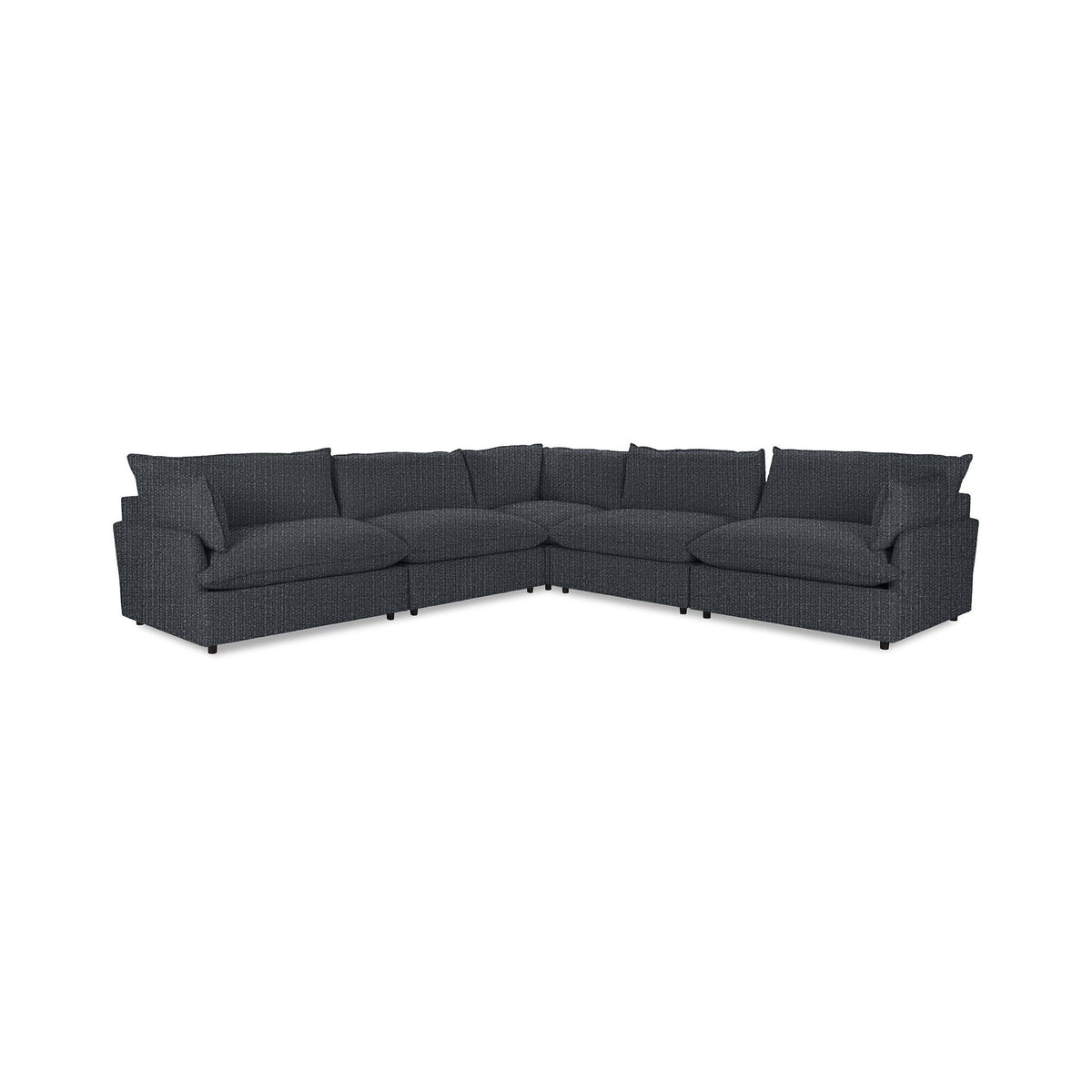 Classic Home Caplan modular sectional sofa with plush cushions and modern design, shown in a stylish living room setting.