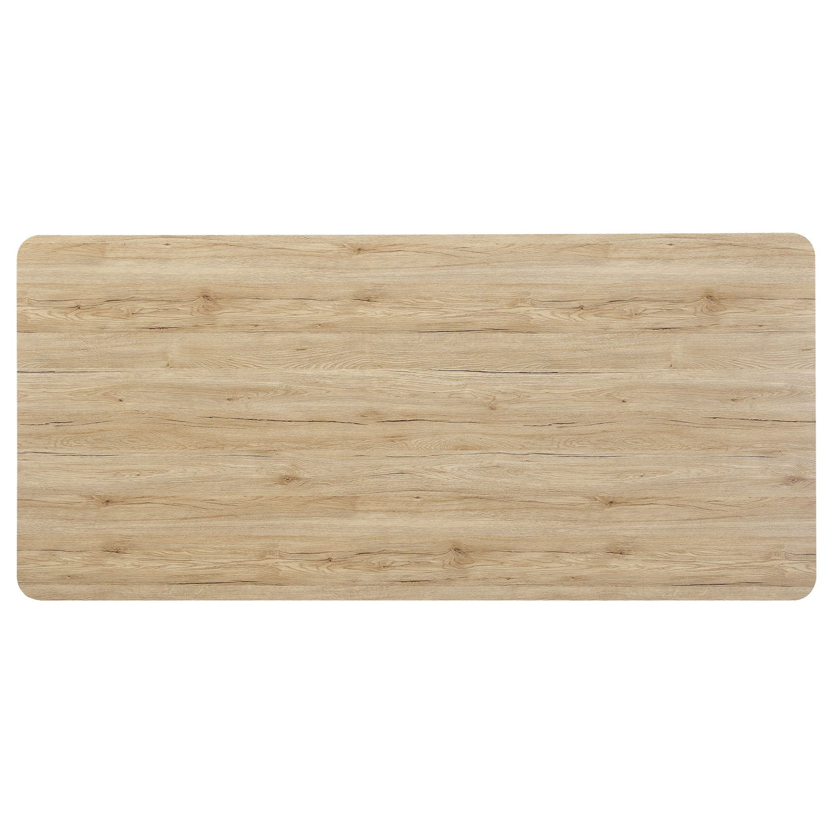 Galahan - Rectangular Dining Table With Twisted Pedestal Base - Oak