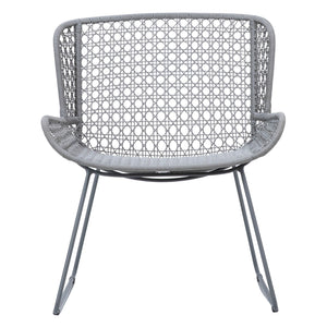 Korina - Outdoor Occasional Chair - Light Gray And Gray