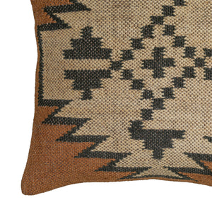 Terra - 20" Square Wool and Jute Kilim Throw Pillow - Mesa