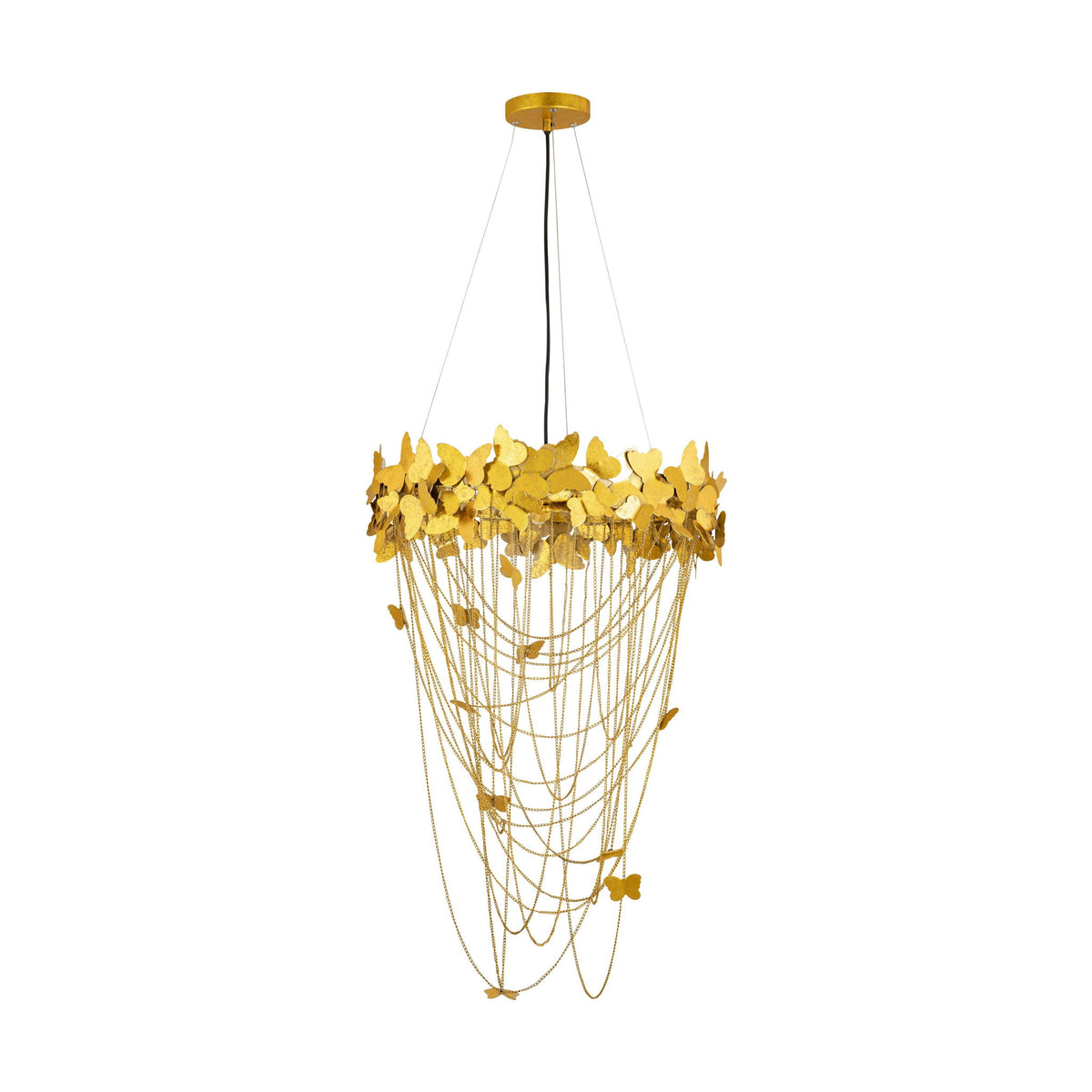 Butterfly - Chandelier - Gold - R&R Furniture Gallery (Fountain Valley, CA)