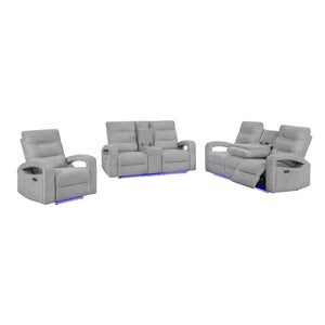 Isolde - Power Recliner, LED Lighting - Gray