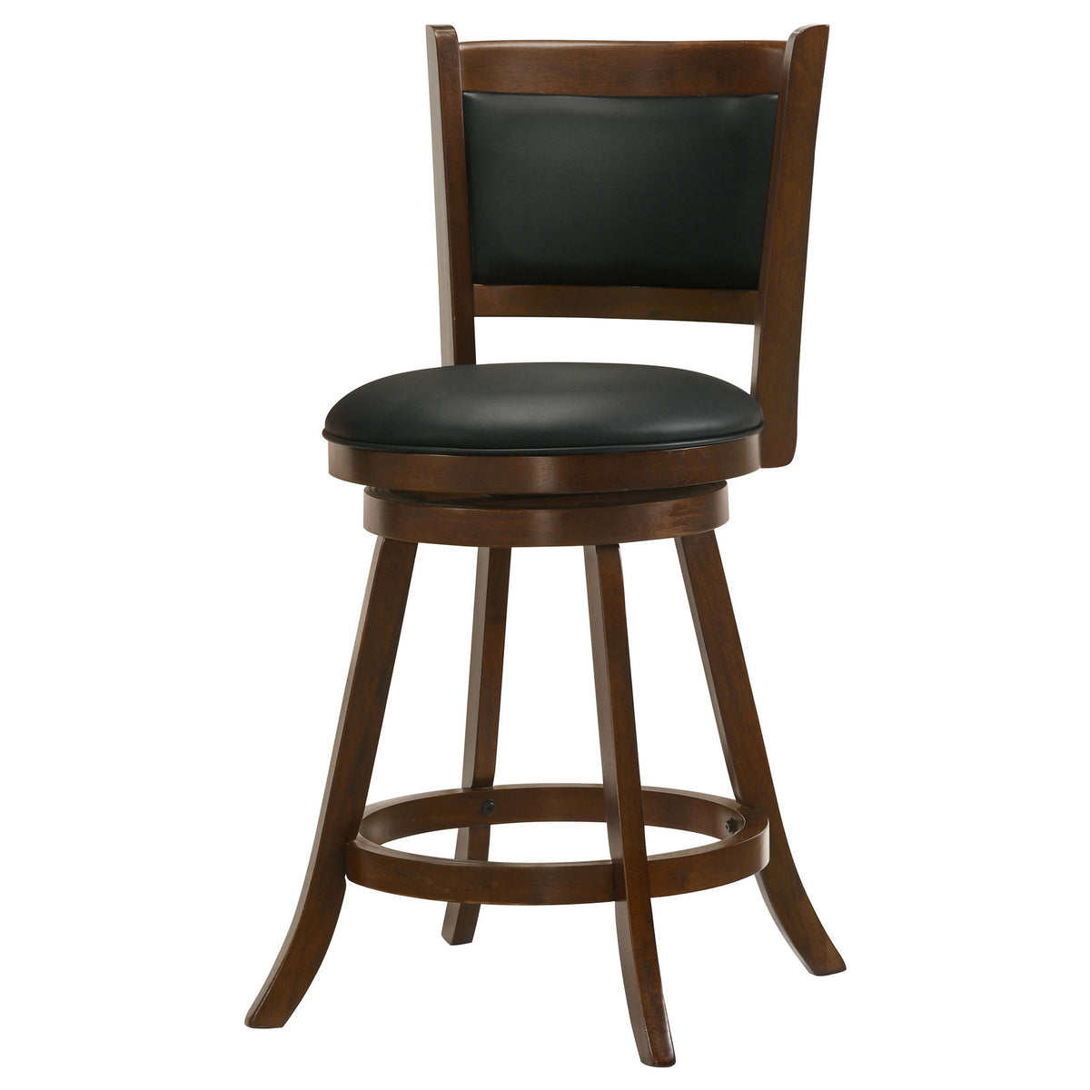 Swivel Stool With Swivel Base (Set of 2) - Black / Brown