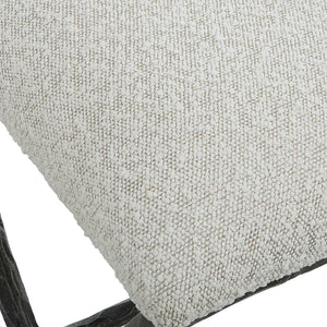 Brisby - Fabric Small Bench - Gray