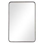 Mirror With Gold Highlights - Rich Dark Bronze