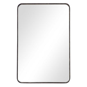 Mirror With Gold Highlights - Rich Dark Bronze