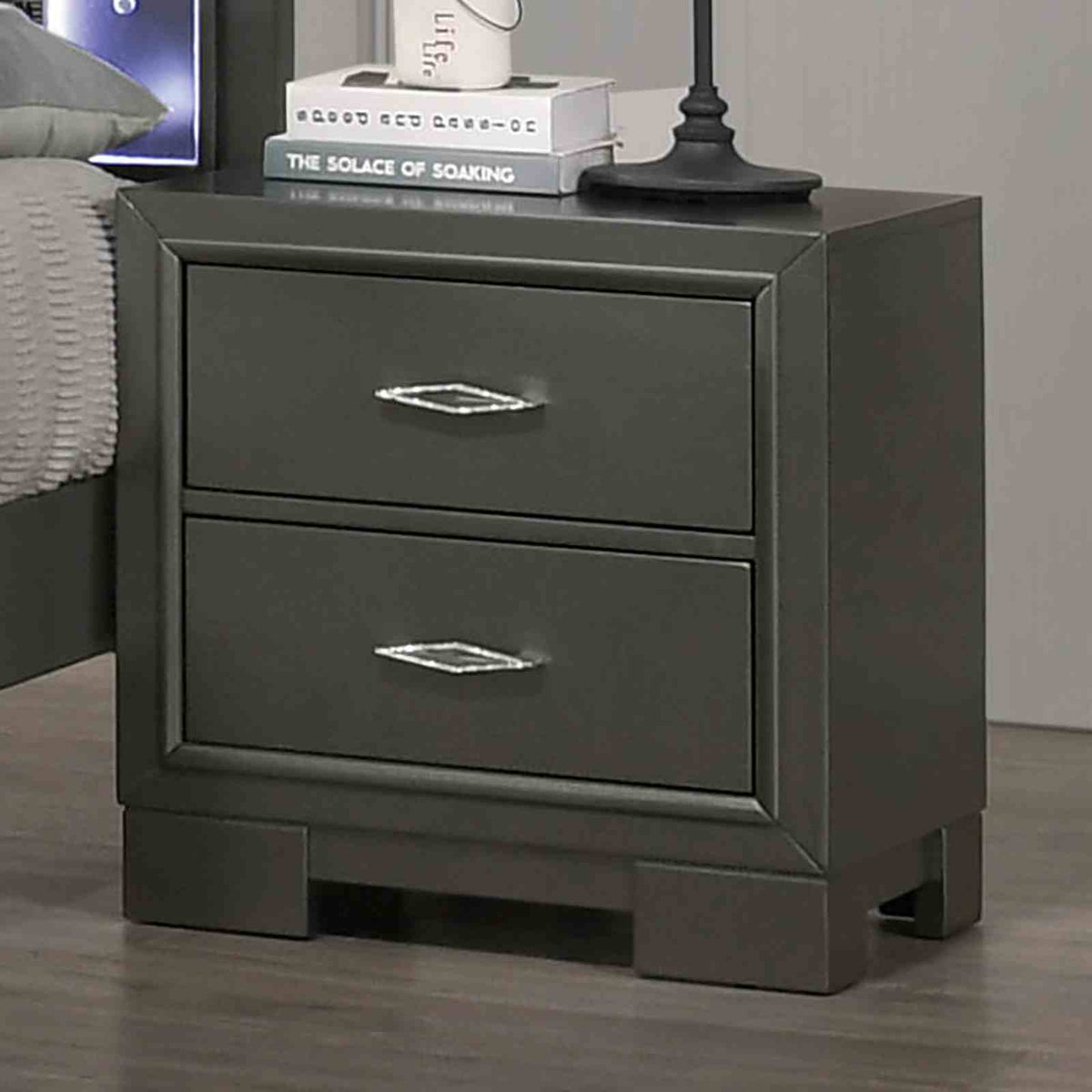 Alison - Nightstand, Dark Walnut