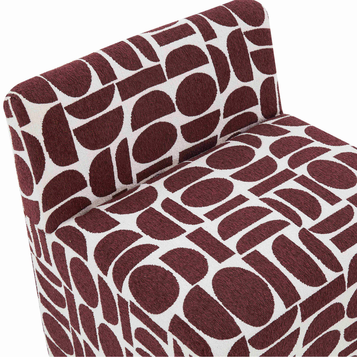 Pippa - Geometric Jacquard Weave Stool - R&R Furniture Gallery (Fountain Valley, CA)