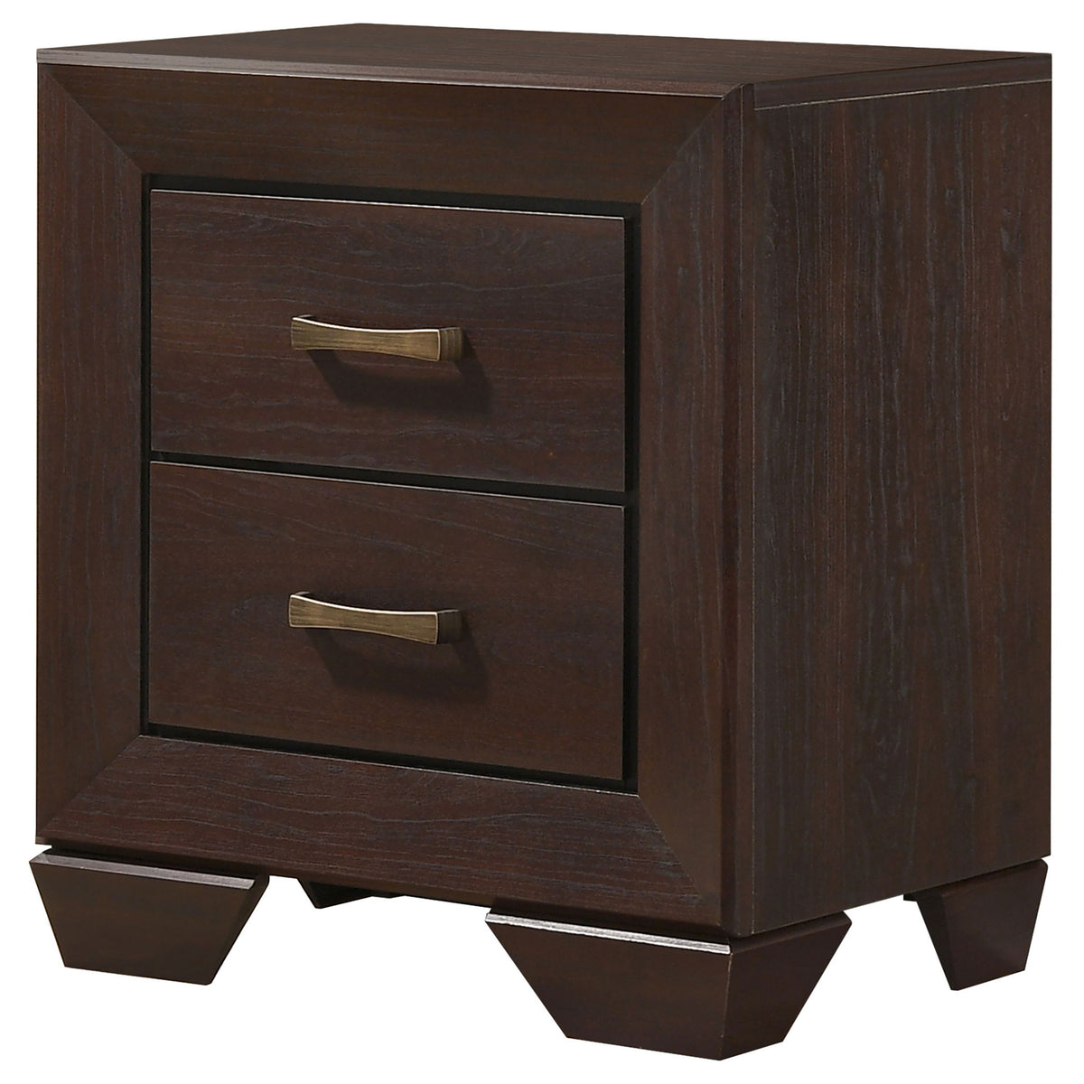 Copper - 2 Drawer Rectangular Nightstand