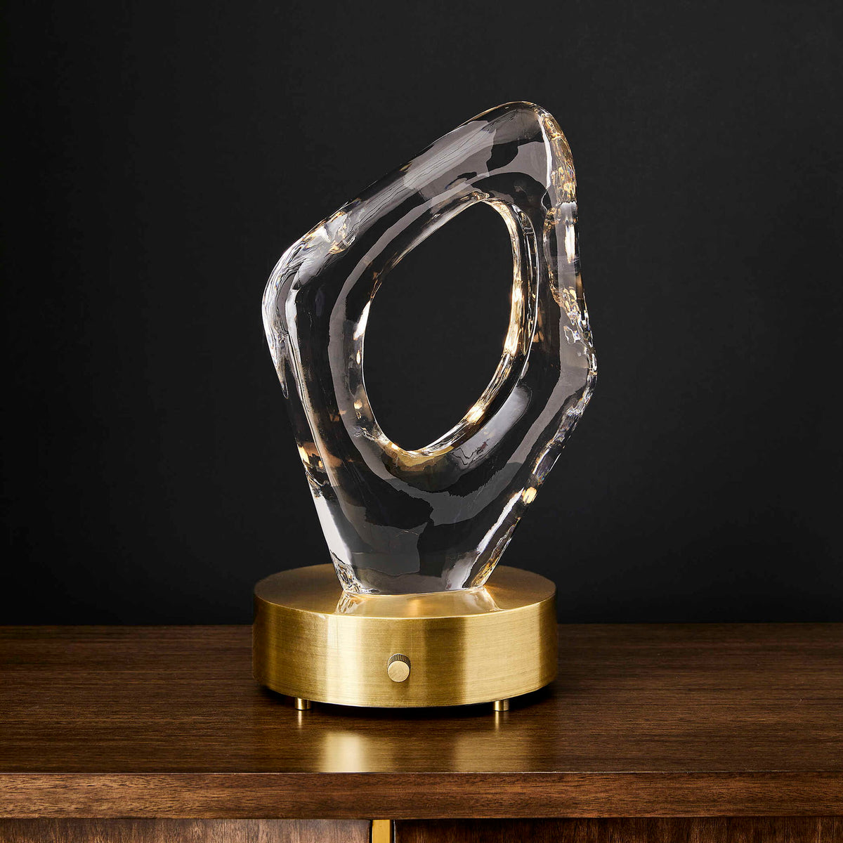 Lighted Plateau - Lamp - Brass