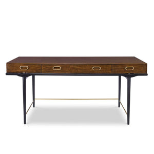 Glide - Desk - Gold / Woodtone