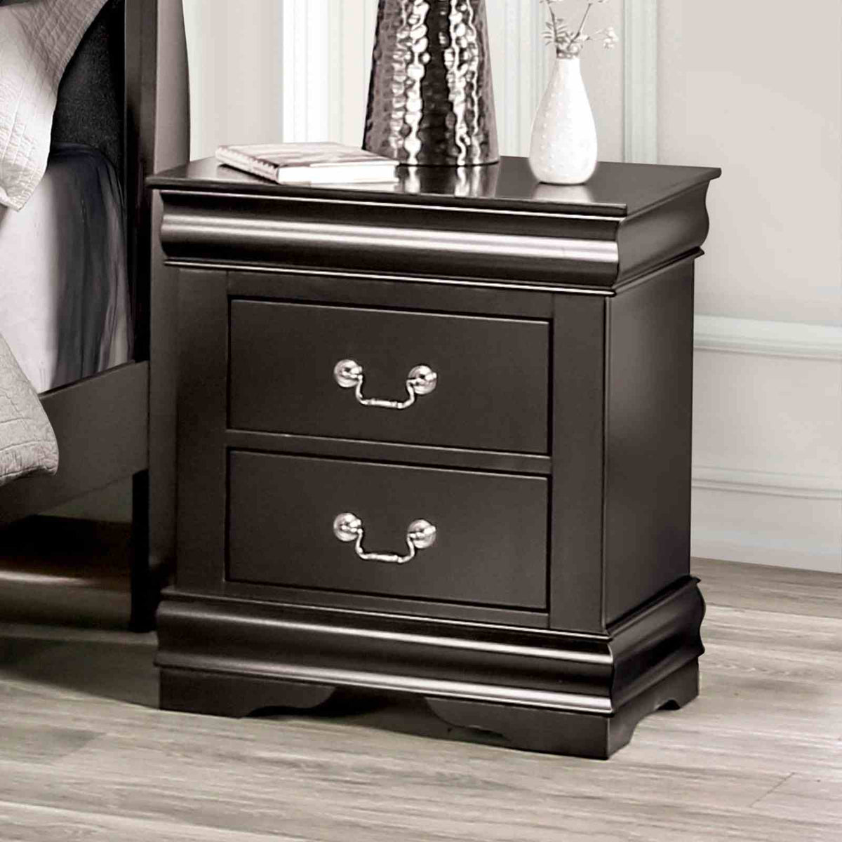 Louis Philippe - Nightstand, Black