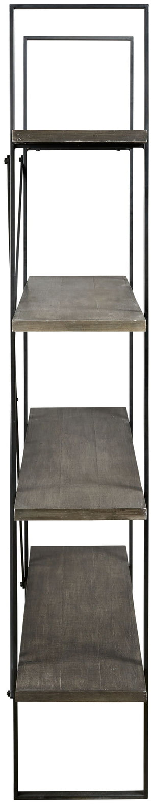 Gilesgrove - Bookcase - Black / Gray - R&R Furniture Gallery (Fountain Valley, CA)