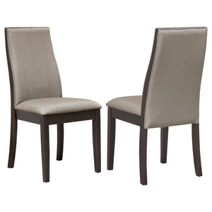 Spring Creek Upholstered Dining Chair Taupe (Set of 2)