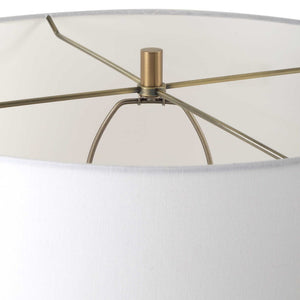 Knox - Travertine Floor Lamp