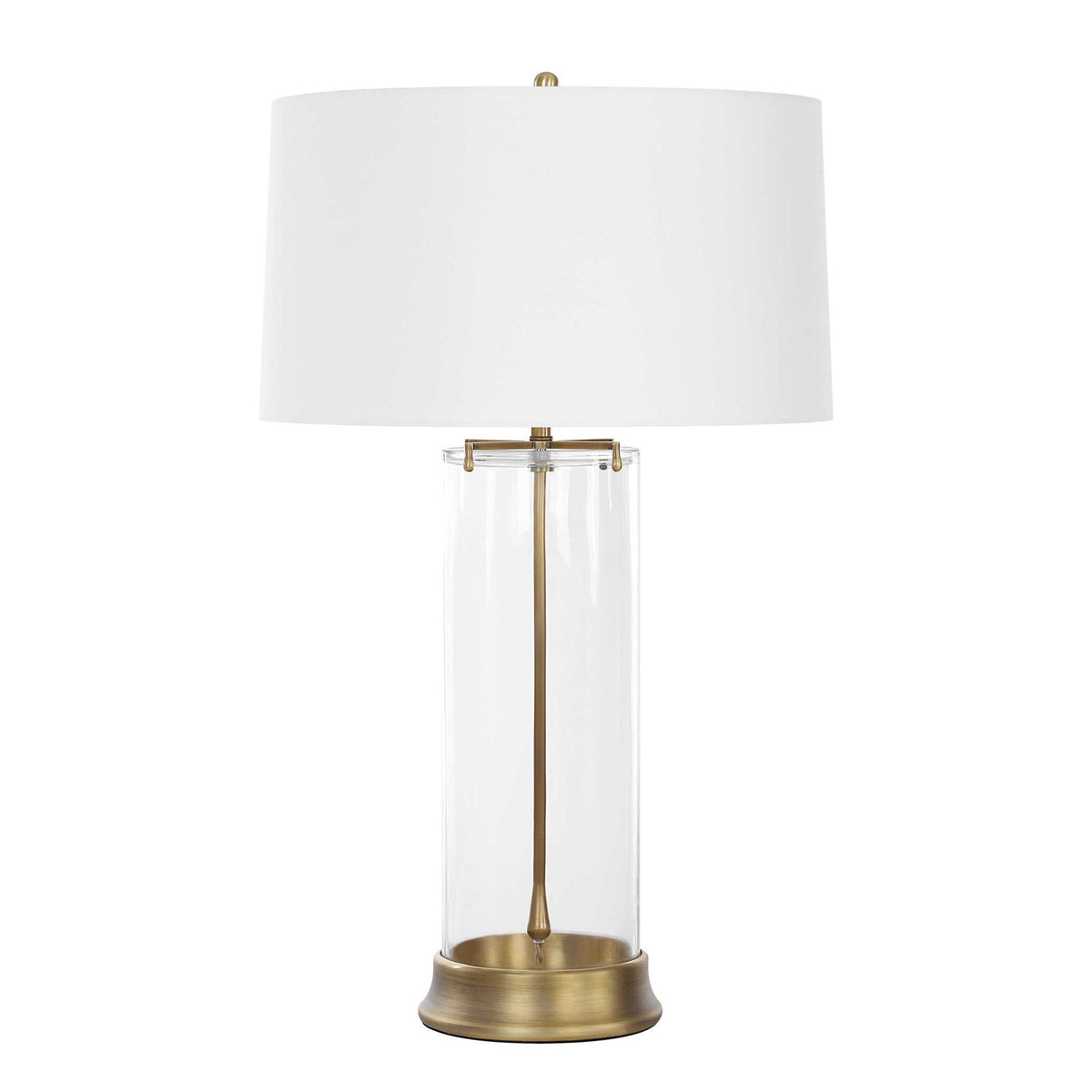 Clear View - Table Lamp - Brass