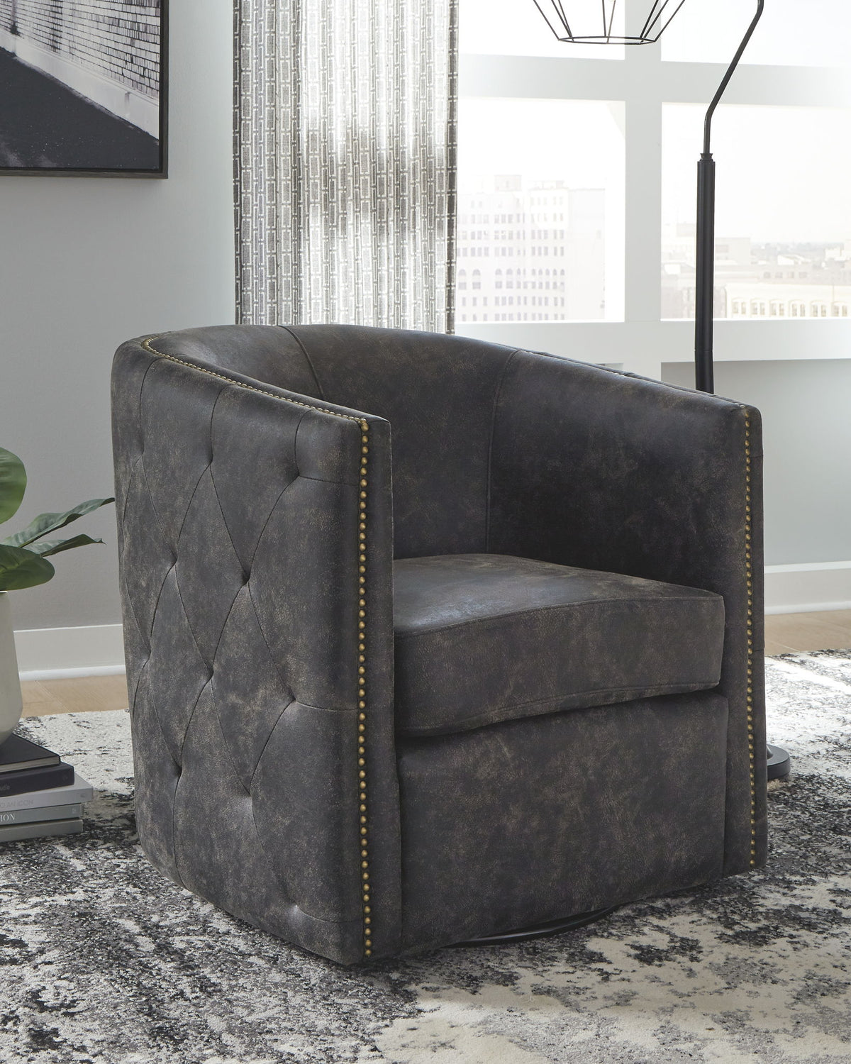 Brentlow - Swivel Accent Chair - R&R Furniture Gallery (Fountain Valley, CA)
