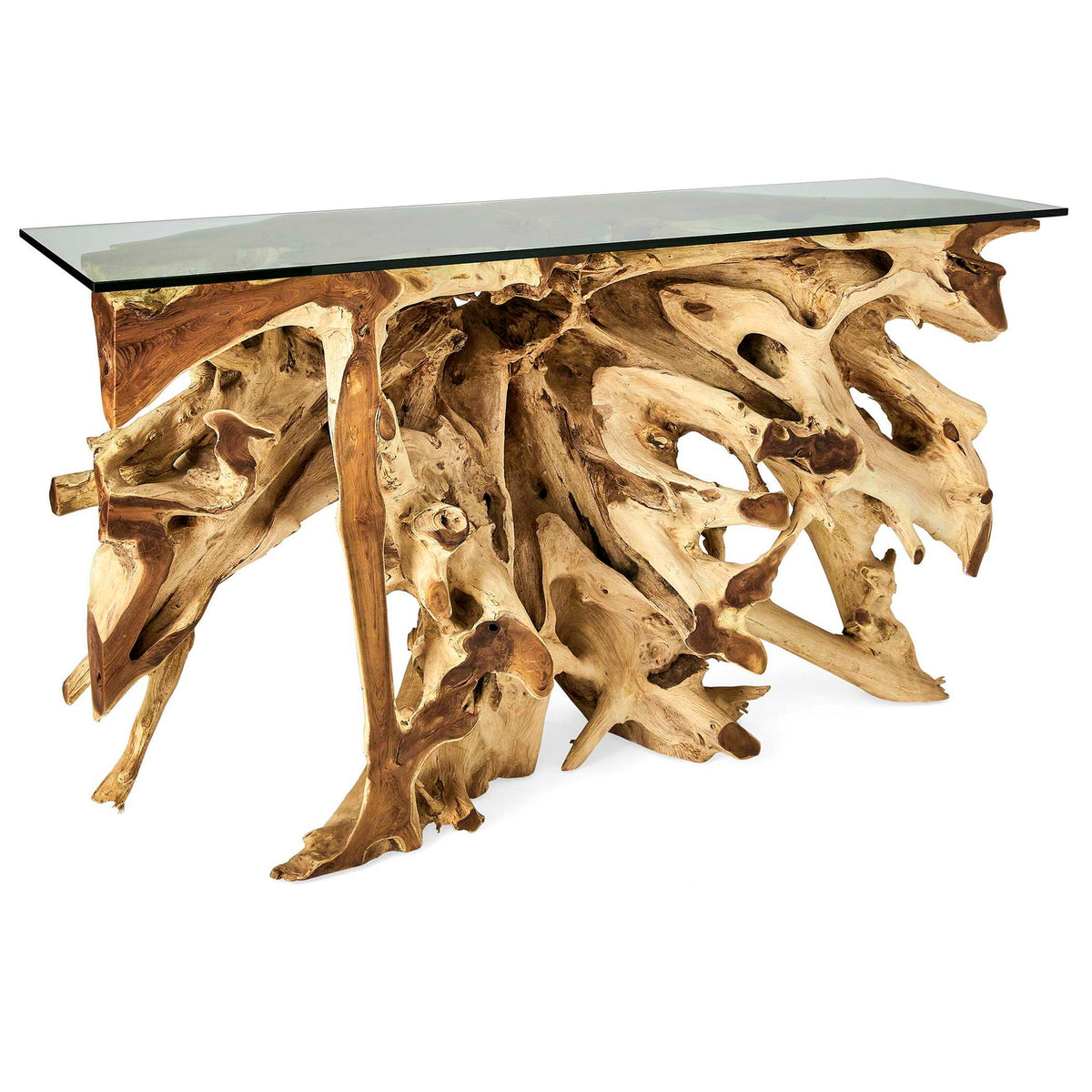 Center Root - Console Table - Brown / Woodtone