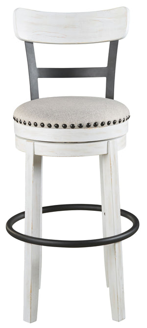 Valebeck - Tall Upholstered Swivel Barstool - R&R Furniture Gallery (Fountain Valley, CA)