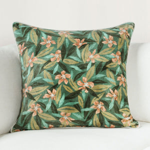 Villa Lamia accent pillow, 22 x 22 inches, featuring a decorative textile design