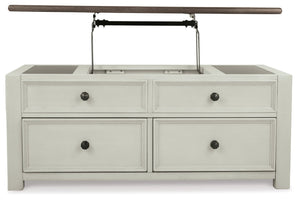Bolanburg - Lift Top Cocktail Table - White / Brown / Beige - R&R Furniture Gallery (Fountain Valley, CA)