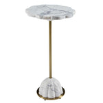 Demi Floret - Drink Table - Gold / White