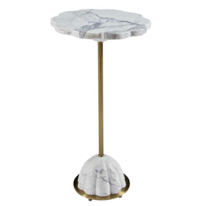 Demi Floret - Drink Table - Gold / White
