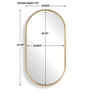 Torrado - Oval Mirror - Brass