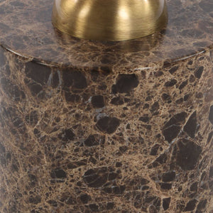 Verlin - Brass Drink Table - Black